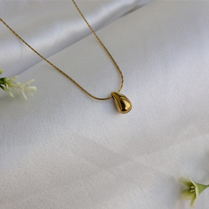 Gold Plated Teardrop Pendant For Girls & Women