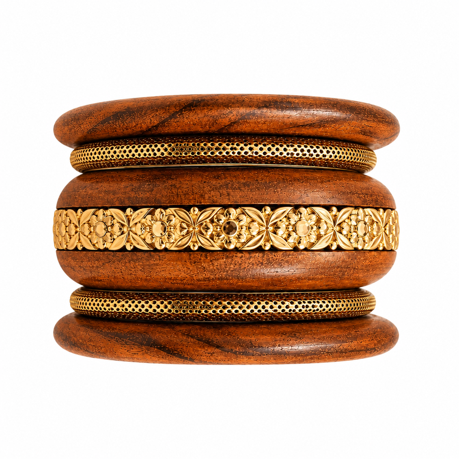 Classic Blocks Geometric Design Ethnic Bangle Set for Girls & Women's
