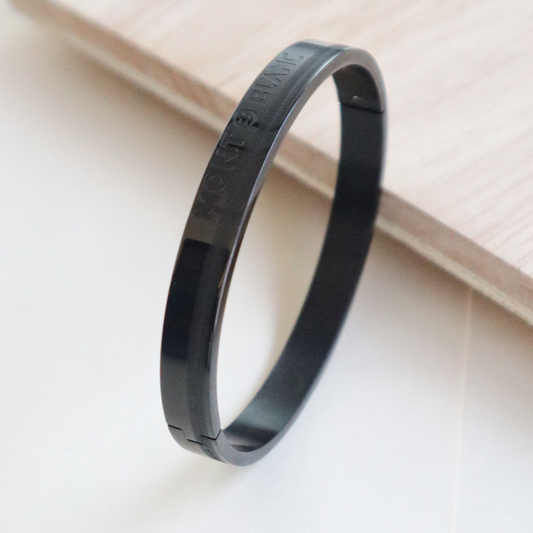 Black Men’s Bracelet with Modern Design