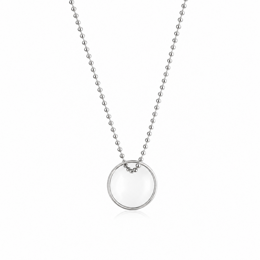 Simple RIng Design Pendant With Beaded Chain for Men & Boys