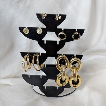 Elegant 5pcs Vintage Chunky Stud Earrings Set for Women & Girls