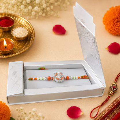 Handcrafted Tricolor Raksha Bandhan Rakhi