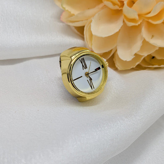 Classic Round Dial Finger Ring Watch for Men & Women
