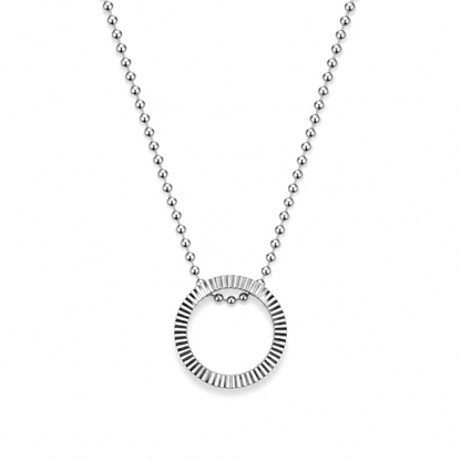 Stylish Fusion Ring Pendant With Beaded Chain for Men & Boys