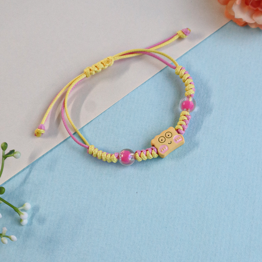 Trending SpongeBob Charm Braided Bracelet with Adjustable Strap