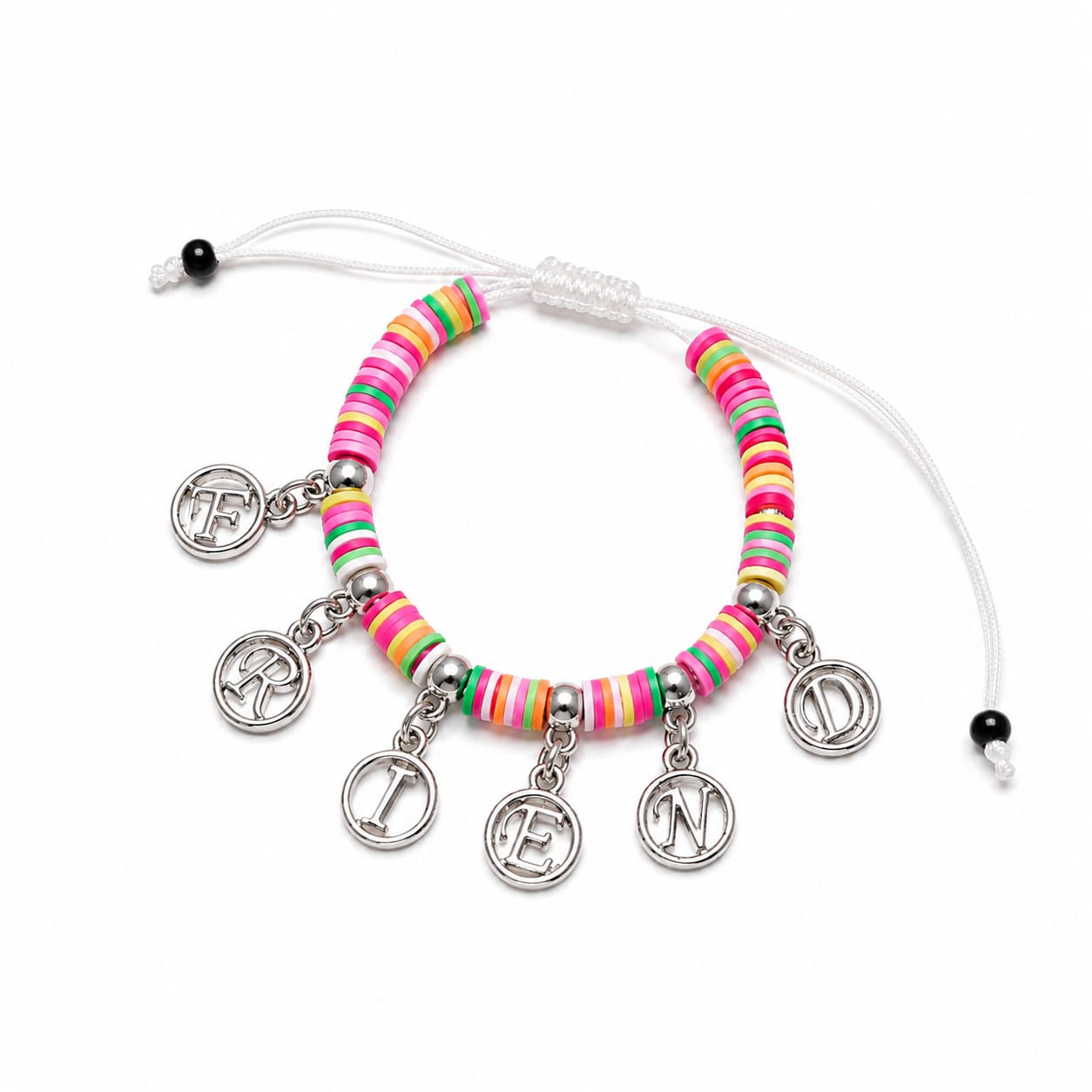 Colorful Rubber Beads Friendship Day Bracelets for Kids, Boys & Girls