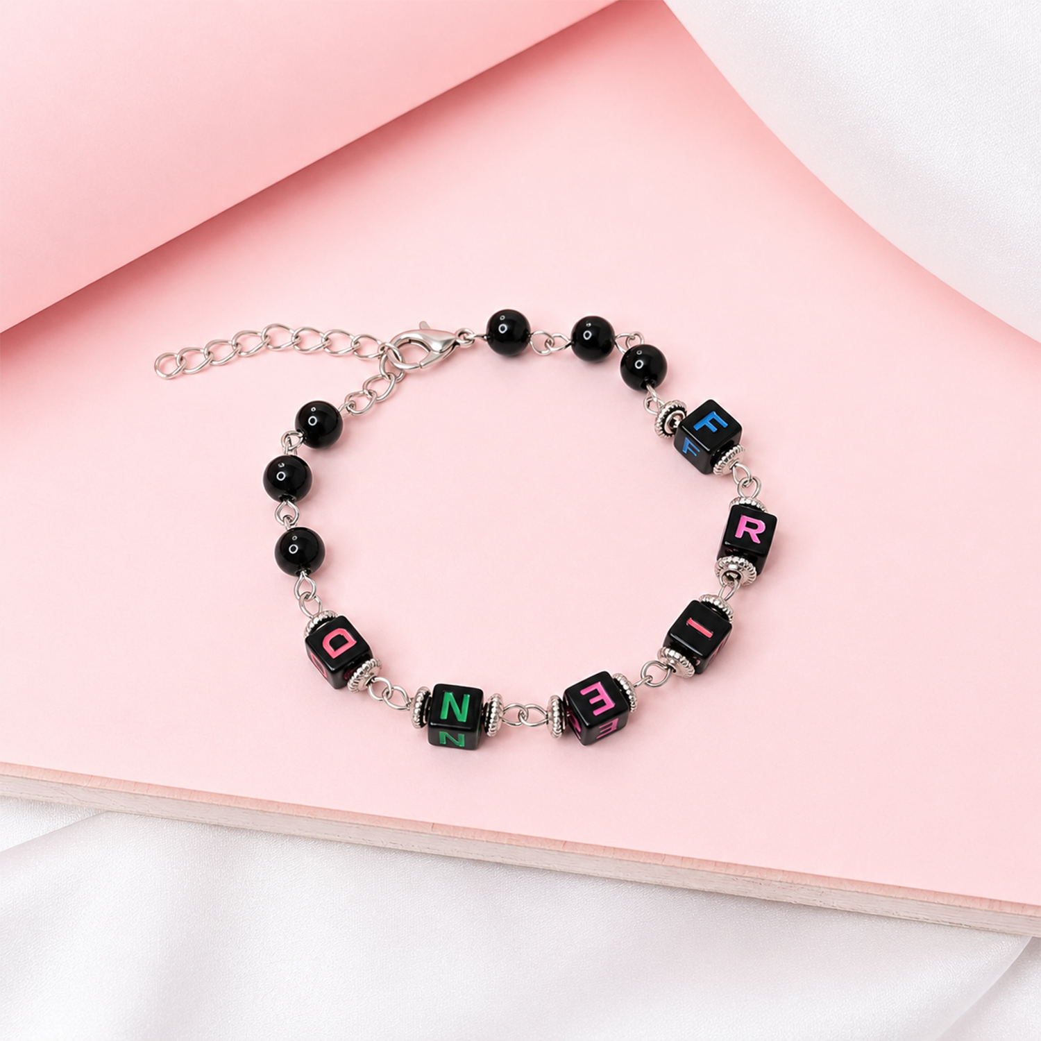 Friend Square Beaded Bracelet Friendship Day Bracelets for Kids, Boys & Girls