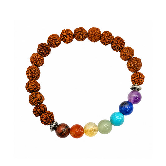 7 Chakra Rudraksha Bracelet for Men & Women