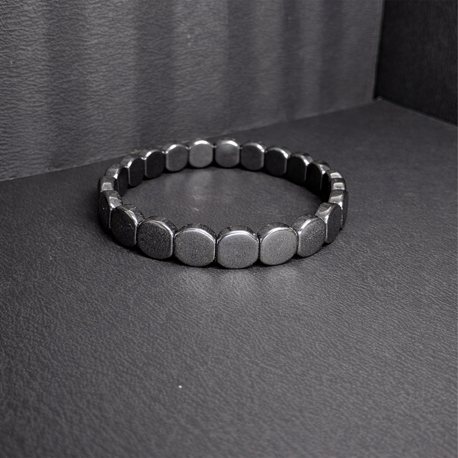 Premium Silver-Tone Gun Metal Bracelet for Men & Women