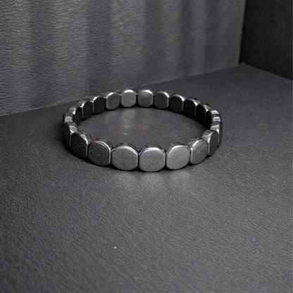 Premium Silver-Tone Gun Metal Bracelet for Men & Women