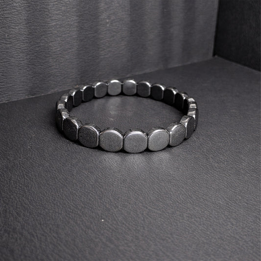 Premium Silver-Tone Gun Metal Bracelet for Men & Women