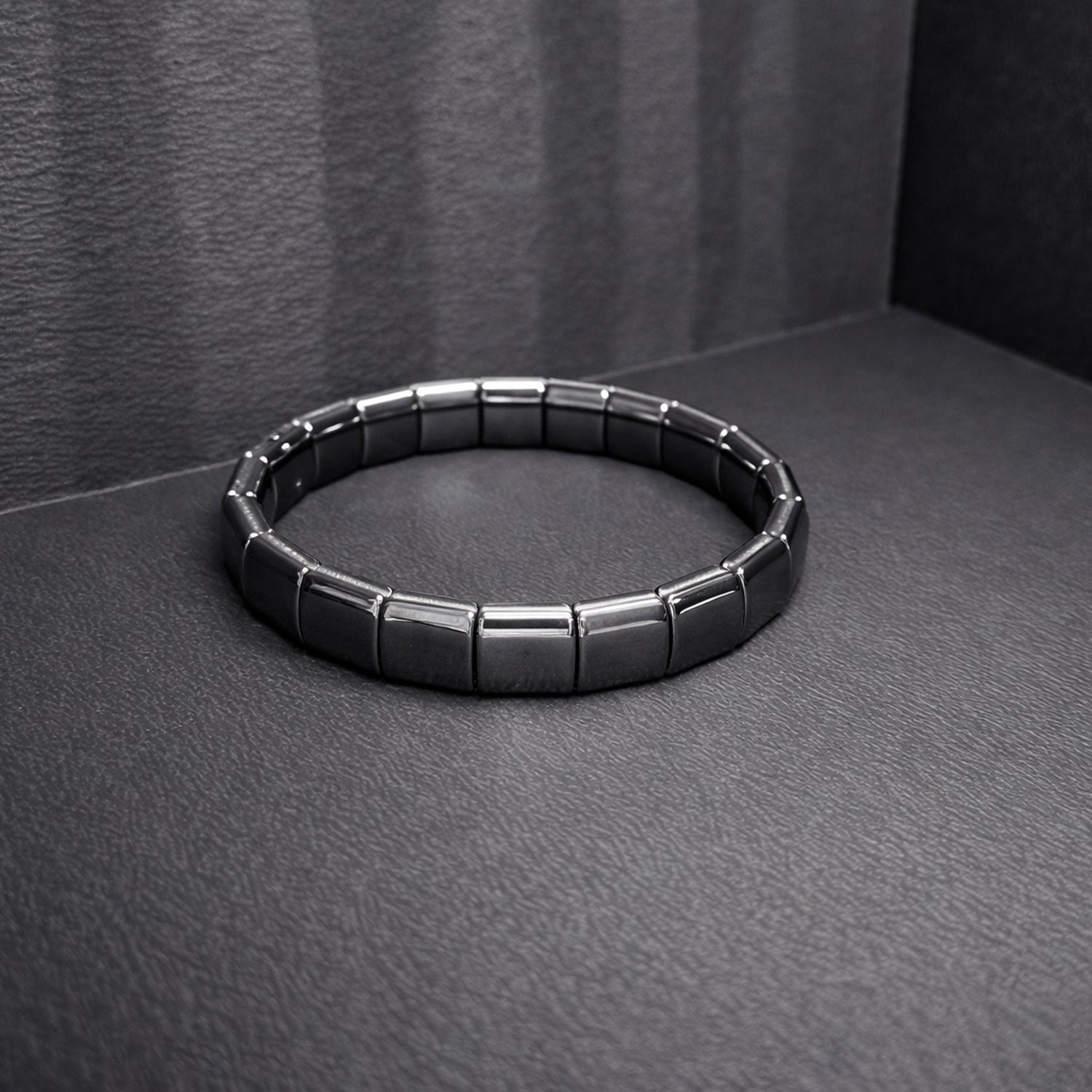 Magnetic Therapy Gun Metal Bracelet for Men & Women
