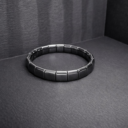 Magnetic Therapy Gun Metal Bracelet for Men & Women