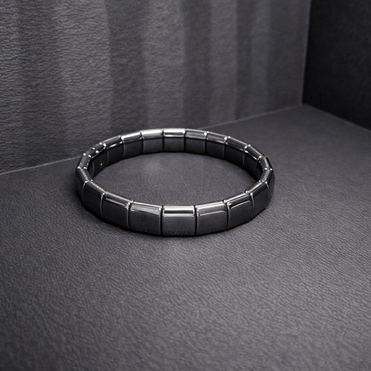 Magnetic Therapy Gun Metal Bracelet for Men & Women