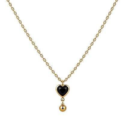 Minimal Heart solitaire Beaded Ad Stone Pendant For Girls & women