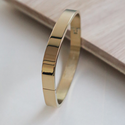 18K Gold Plated Modern Square Style Bracelet for Men