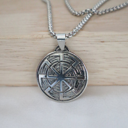 Solar Wheel Pendant for Men