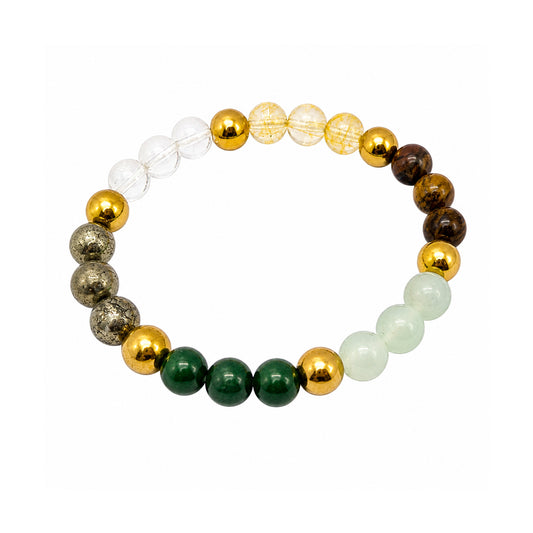Dhanyog Crystal Beaded Bracelet for Men & Women