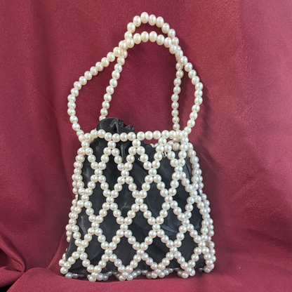 Luxe Pearl Net Potli Bag For Women