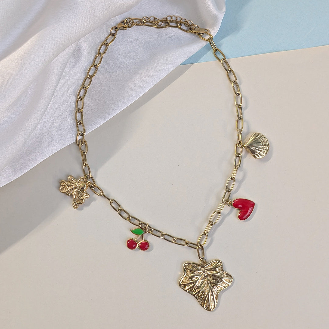 18K Gold Plated Coastal Fantasy Charm Pendant (Anti Tarnish)