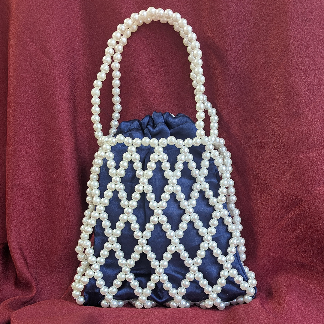 Luxe Pearl Net Potli Bag For Women
