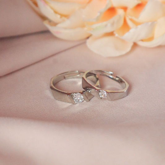 Forever Together Solitaire Couple Rings