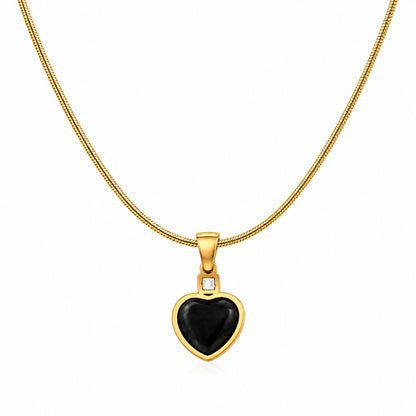 AD Stone Sapphire Pearl Heart Pendant for Girls & Women