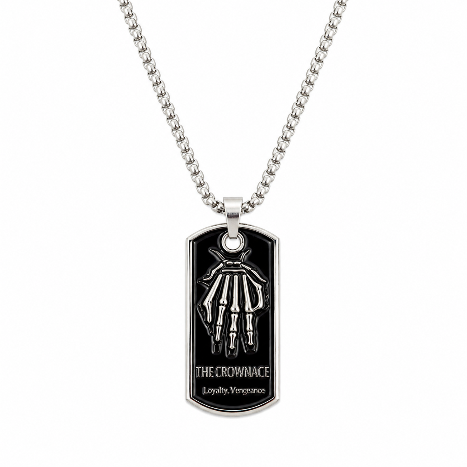 Black Skeleton Hand Design Pendant for Men & Boys