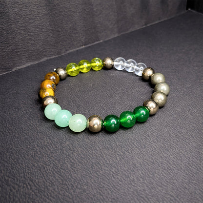 Stylish Money Magnet Multi-Stone Beaded Bracelet for Men & Women