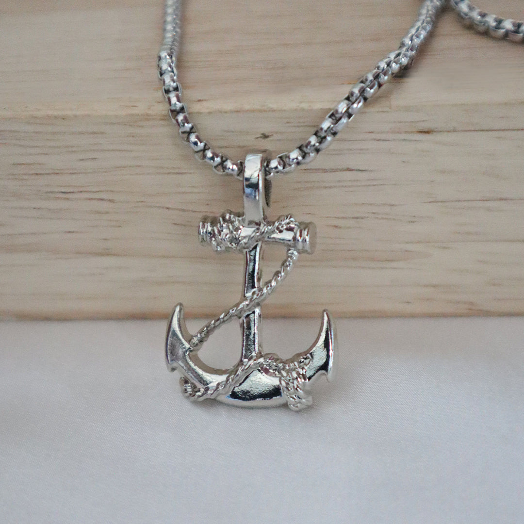 Nautical Anchor Chain Pendant For Men