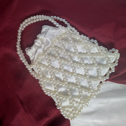 Luxe Pearl Net Potli Bag For Women