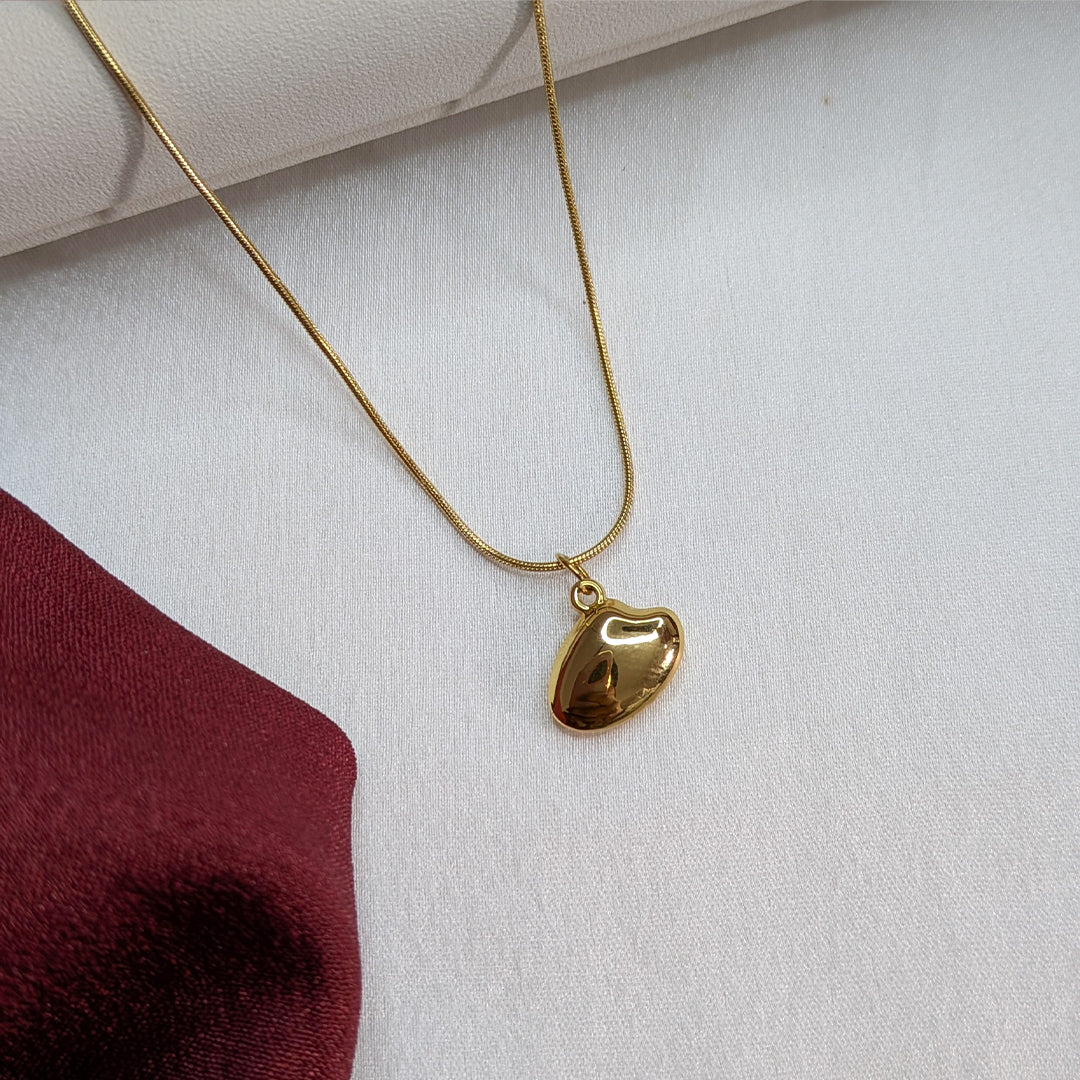 18K Gold Plated Abstract Pattern Shape Pendant for Girls & Women (Anti Tarnish)