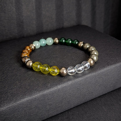 Stylish Money Magnet Multi-Stone Beaded Bracelet for Men & Women