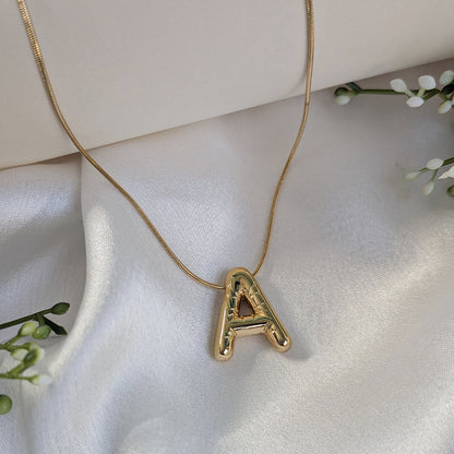18K Gold Plated Stylish Alphabet Pendant (Anti Tarnish)