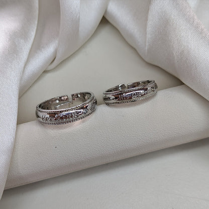 Her King & His Queen Promise Couple Ring Set