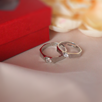 Forever Together Solitaire Couple Rings