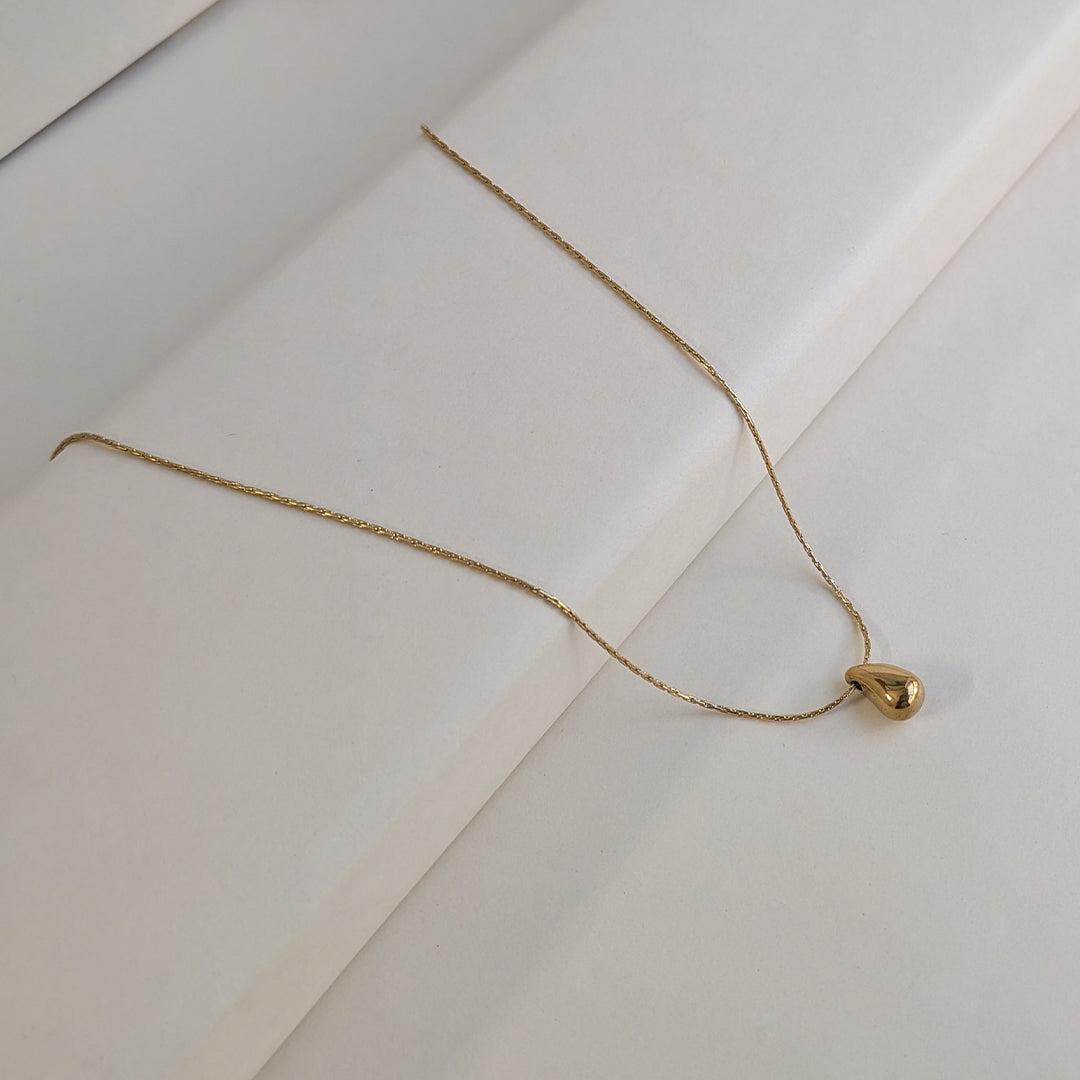 Gold Plated Teardrop Pendant For Girls & Women