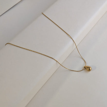 Gold Plated Teardrop Pendant For Girls & Women