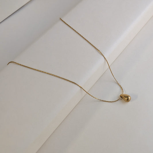 Gold Plated Teardrop Pendant For Girls & Women