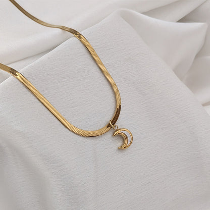 Crescent Moon Pendant For Girls & women