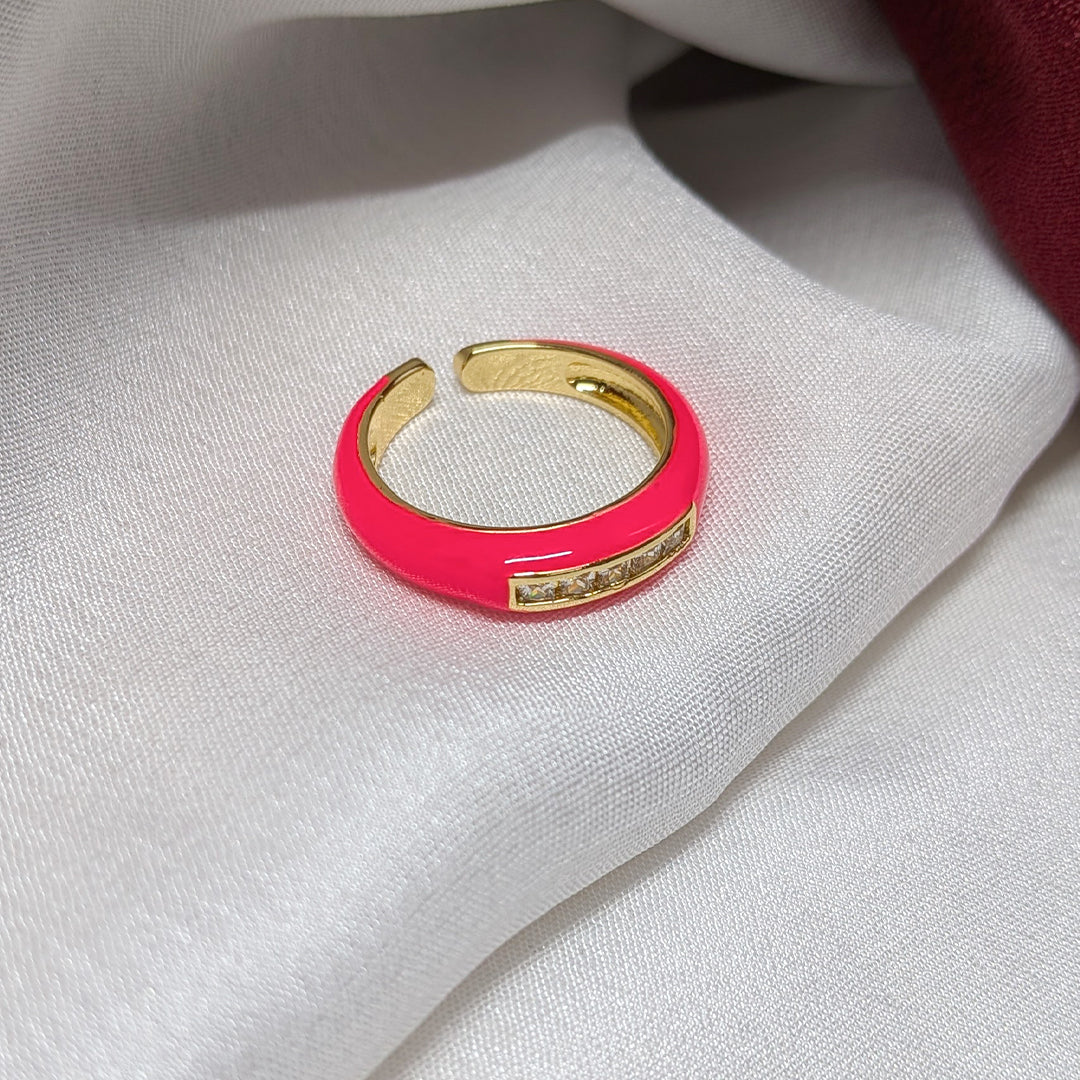 AD Stone Stainless Steel Ring Band for Men & Women