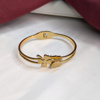 18K Gold Finish Stylish Butterfly Bracelet for Girls & Women