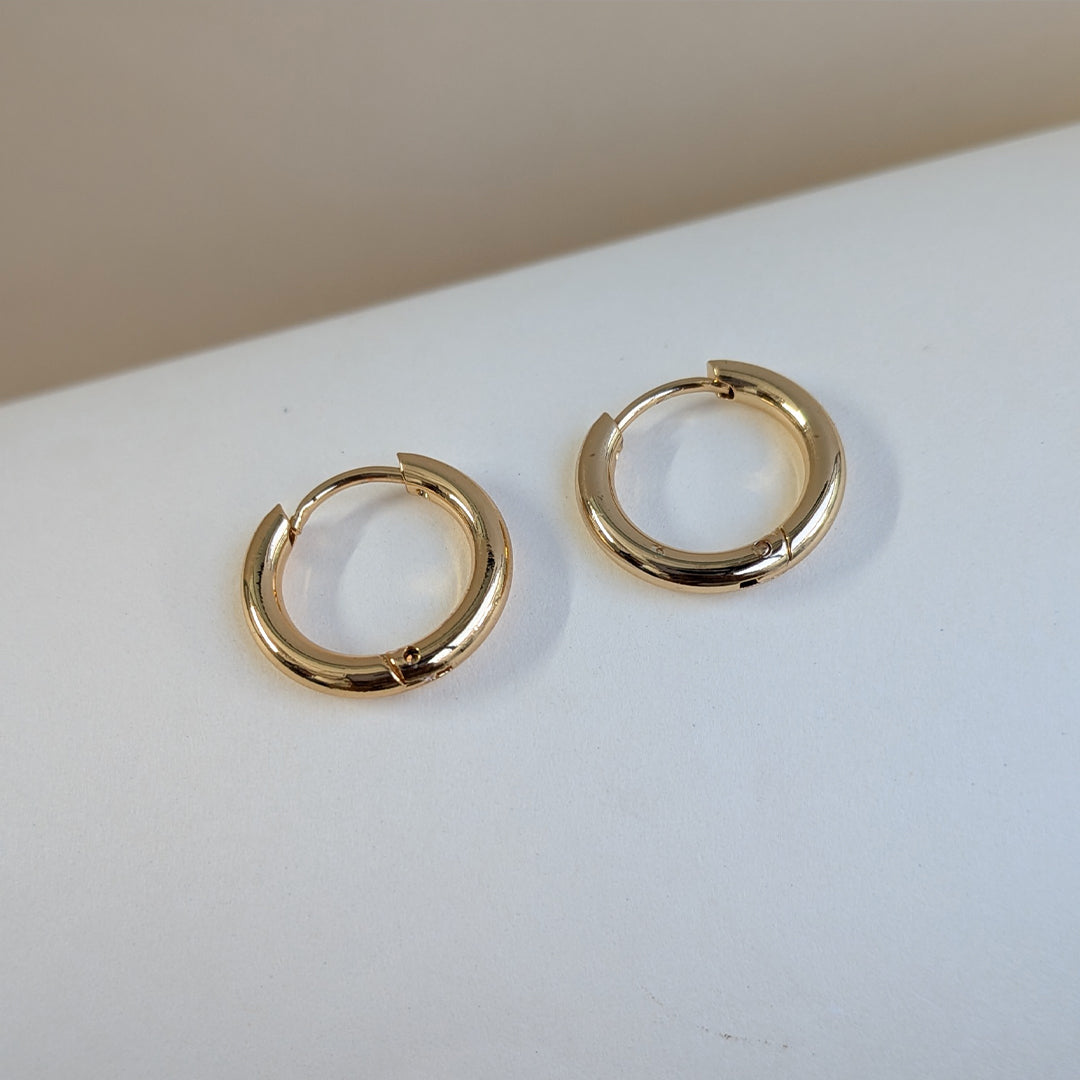 Golden Heart Trio Of Earrings For Girls & Women