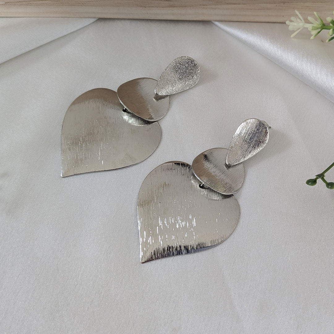 Stylish Layered Heart Shape Drop Earrings For Girls & Women