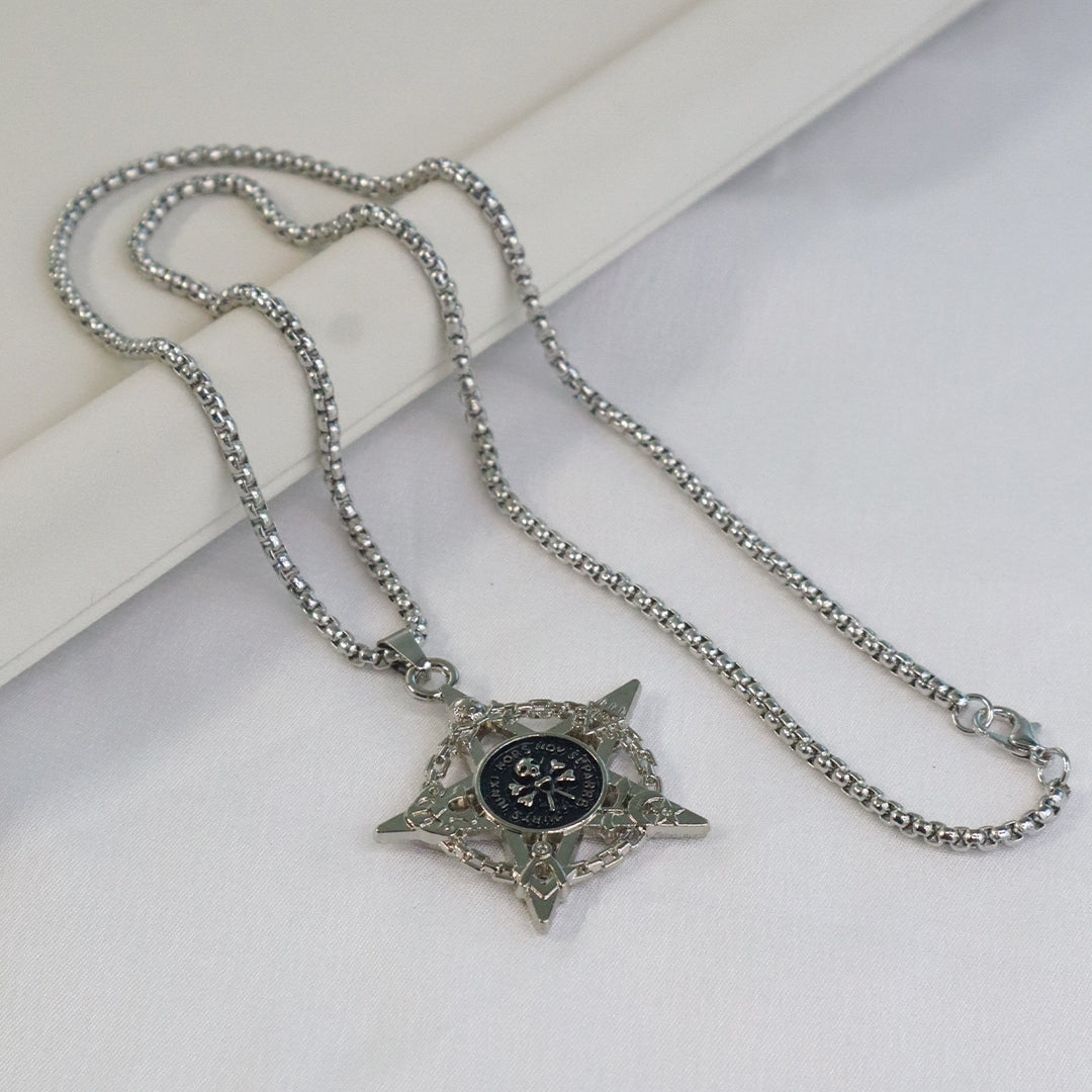 Warrior Star Compass Pendant For Men