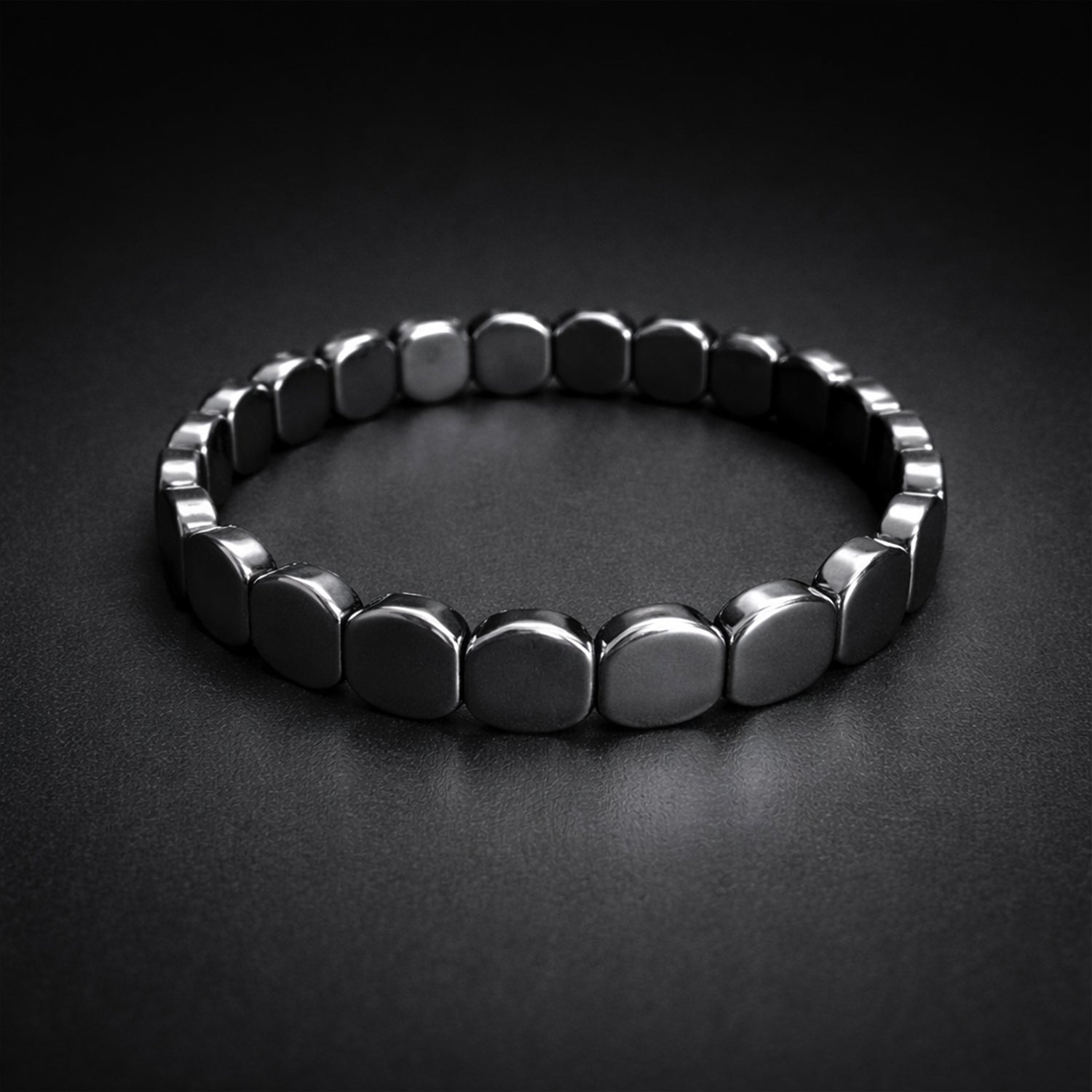 Premium Silver-Tone Gun Metal Bracelet for Men & Women