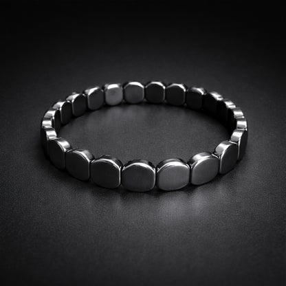 Premium Silver-Tone Gun Metal Bracelet for Men & Women