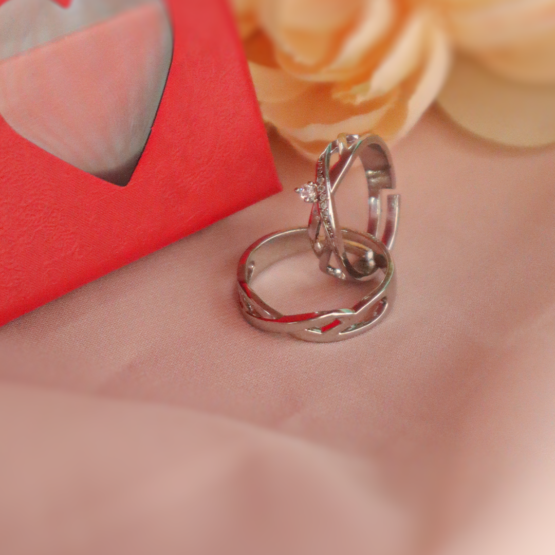 Twilight Sparkle Solitaire Couple Rings