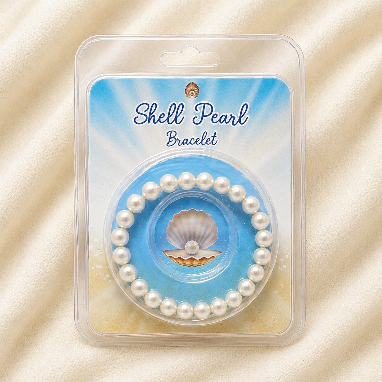 Shell Pearl Beaded Bracelet for Girls & Women