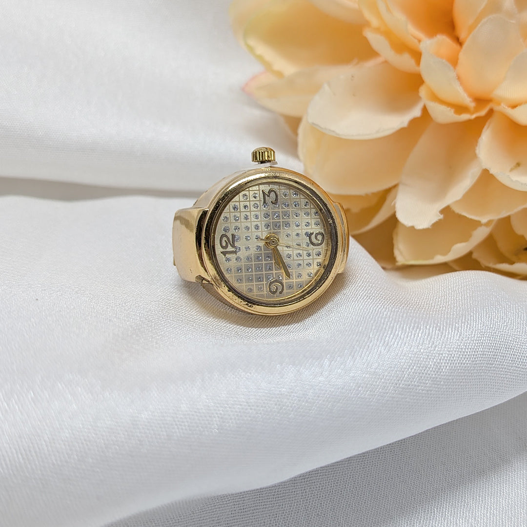 Anti Tarnish Round Stylish Dial Finger Watch for Men & Women